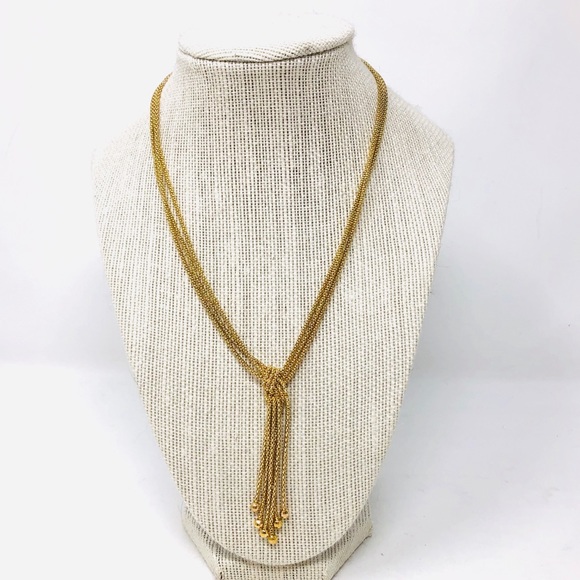 Sterling silver with gold overlay, layered tassel necklace, made in Peru - Picture 1 of 7